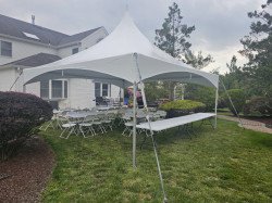 20230707 181311 1689087619 40 Guest 20x20 High Peak Tent Package With Long Tables