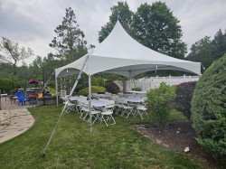 20230707 181357 1689087619 40 Guest 20x20 High Peak Tent Package With Long Tables