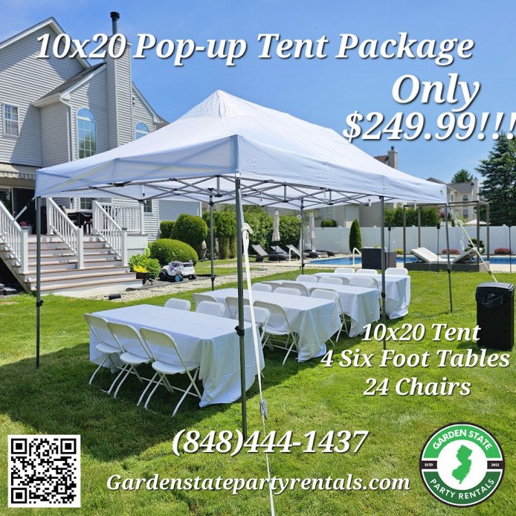 10x20 Pop-Up Tent Package